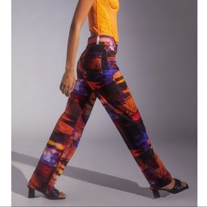 Jaded London Printed BF Jeans